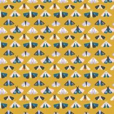 Mystical Moths Pattern Yellow
