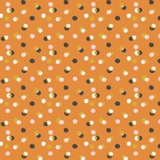 Halloween Confetti Dot Pattern Orange
