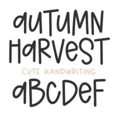 BFC Autumn Harvest Handwriting Font