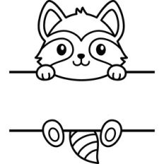 Split Raccoon Frame