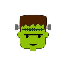 Halloween Cute Frankenstein