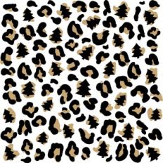 Christmas Tree Leopard Print