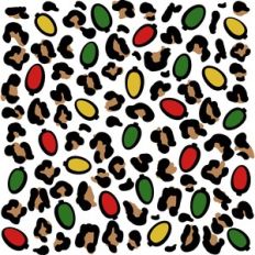 Chrismas Lights Leopard Print