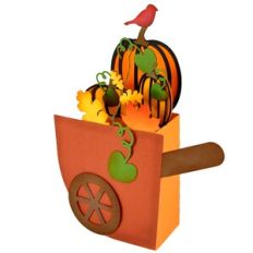 Autumn Wheelbarrow - Card in a Box