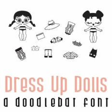 Dress Up Dolls Doodlebat Font
