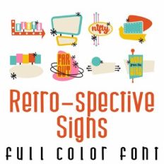 Retro-Spective Signs Full Color Font