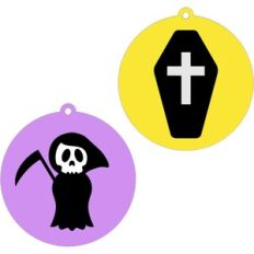 death and coffin halloween tag