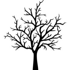 dry tree halloween