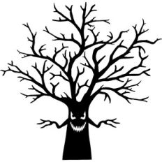 halloween scary tree