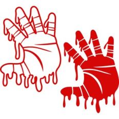 hand with blood