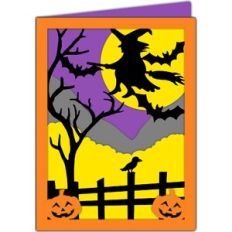 witch halloween card