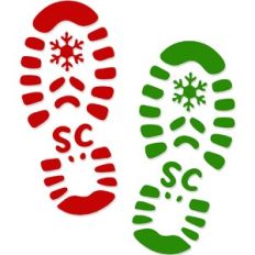 Santa Shoe Prints