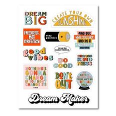 Be Positive Sticker Sheet