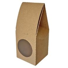 Stand Up Tuck In Box with Scallop Circle Window