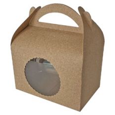 Round Handled Gable Box with Scallop Circle Window