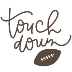 touch down script handlettered