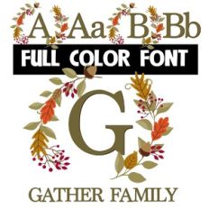 Gather Family Monogram Color Font