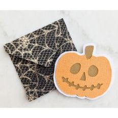 jack o lantern card and envelope