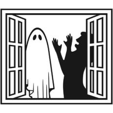 Scary Ghost Window