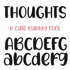 Thoughts Font