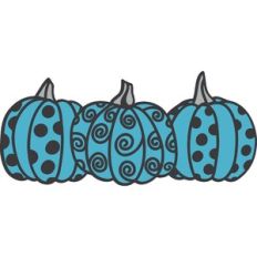Fancy Blue Pumpkin Line