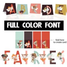 Fall Fairies Card Color Font