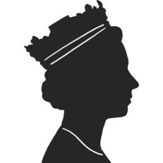 Queen Elizabeth II Silhouette