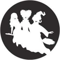 Witches Riding Broom
