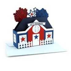 5x7 Box Card House 4th of July