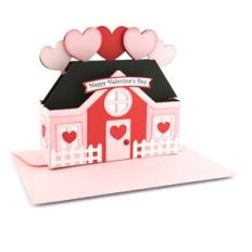 5x7 Box Card House Valentine's Day