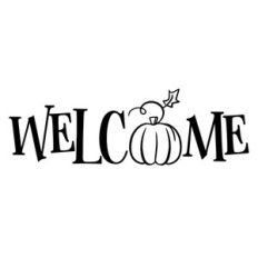 Welcome Pumpkin svg