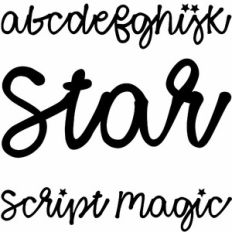 star script magic font