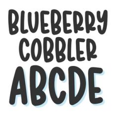 BFC Blueberry Cobbler Bold Marker Handwriting Font