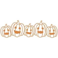 Jack O Lantern Pumpkin Border