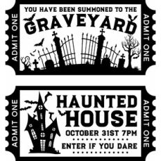 Halloween Ticket Labels