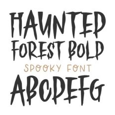 BFC Haunted Forest Bold Scary Halloween Font