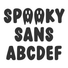 BFC Spooky Sans Retro Halloween Ghost Font