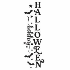 Happy Halloween Vertical Quote
