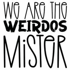  We Are The Weirdos Mister Quote