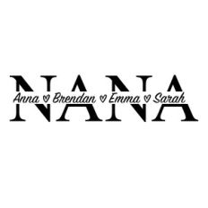 Nana split name frame