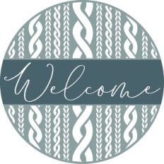 Winter Welcome Sign