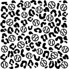 Baseball Leopard Print