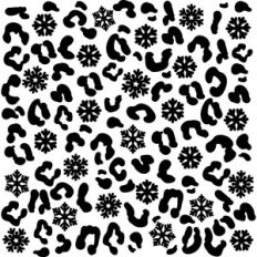 Snowflake Leopard Print