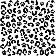 Paw Print Leopard Print