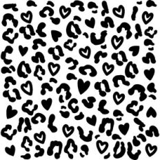 Heart Leopard Print