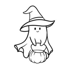 Ghost with pumpkin