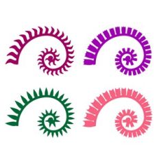 Rolled Flowers, 3D Paper Flower Template