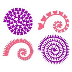 Rolled Flowers, 3D Paper Flower Template
