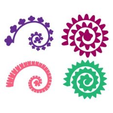 Rolled Flowers, 3D Paper Flower Template