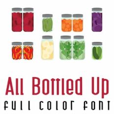 All Bottled Up Full Color Font